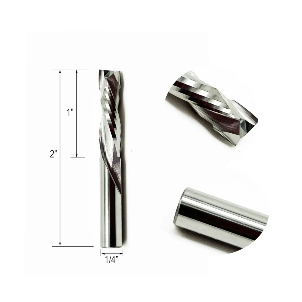 HWAYNCT TiSiN coated carbide downcut end mill