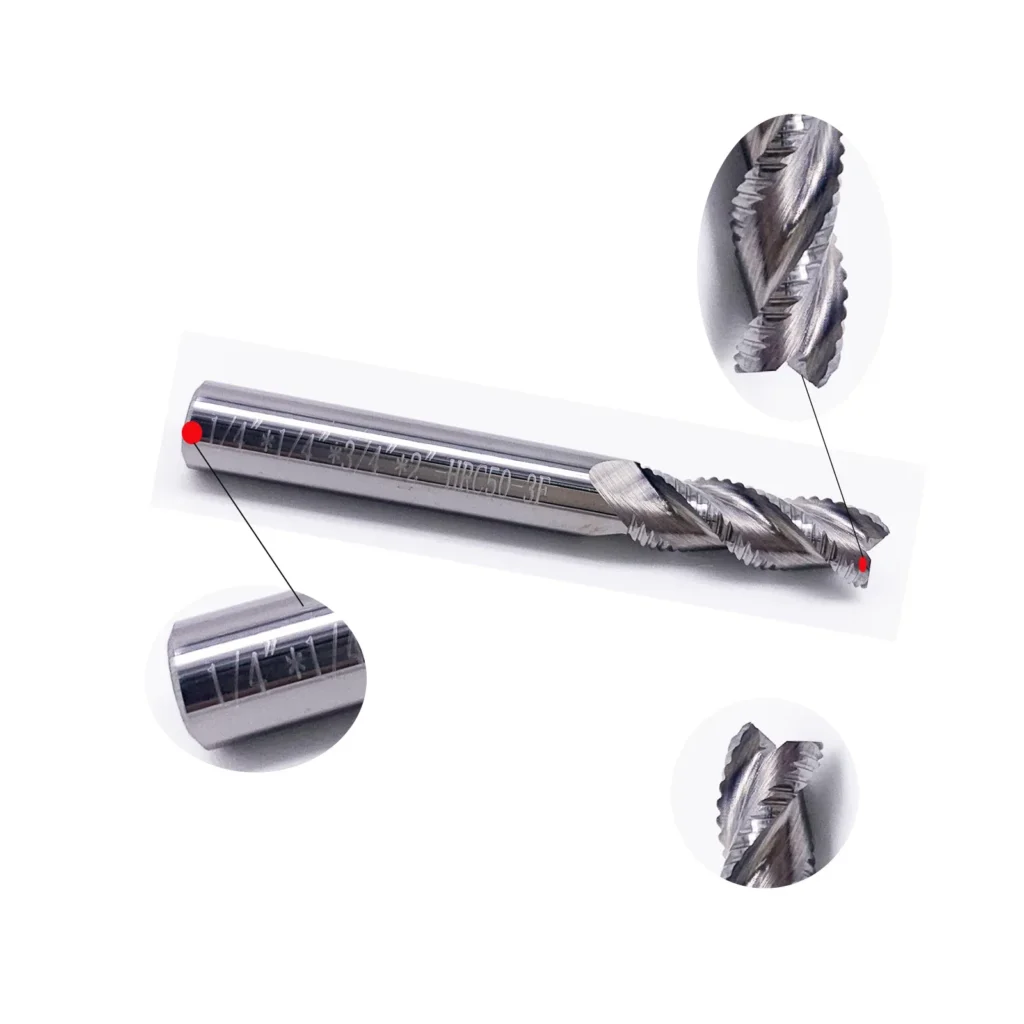 HWAYNCT TiSiN coated carbide roughing end mill