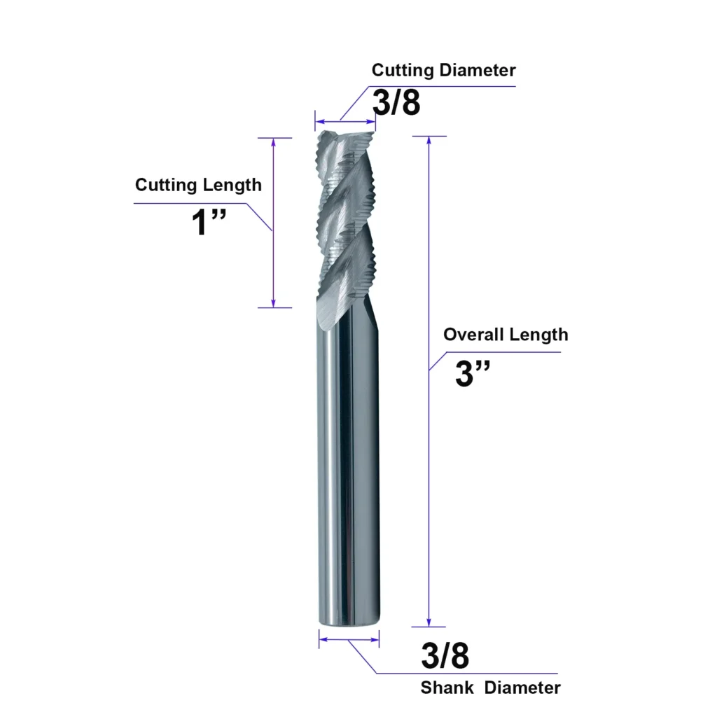 HWAYNCT TiSiN coated carbide roughing end mill