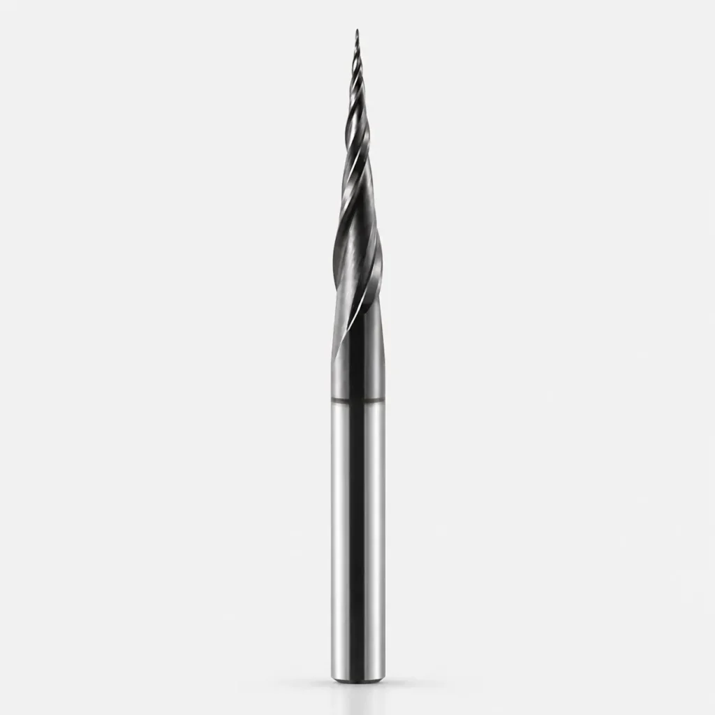 HWAYNCT TiSiN coated carbide tapered ball nose end mill