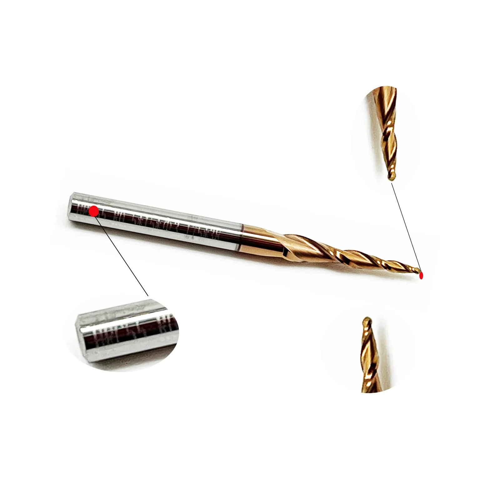 HWAYNCT Tapered Ball Nose End Mill HW-TB-I-003 detail