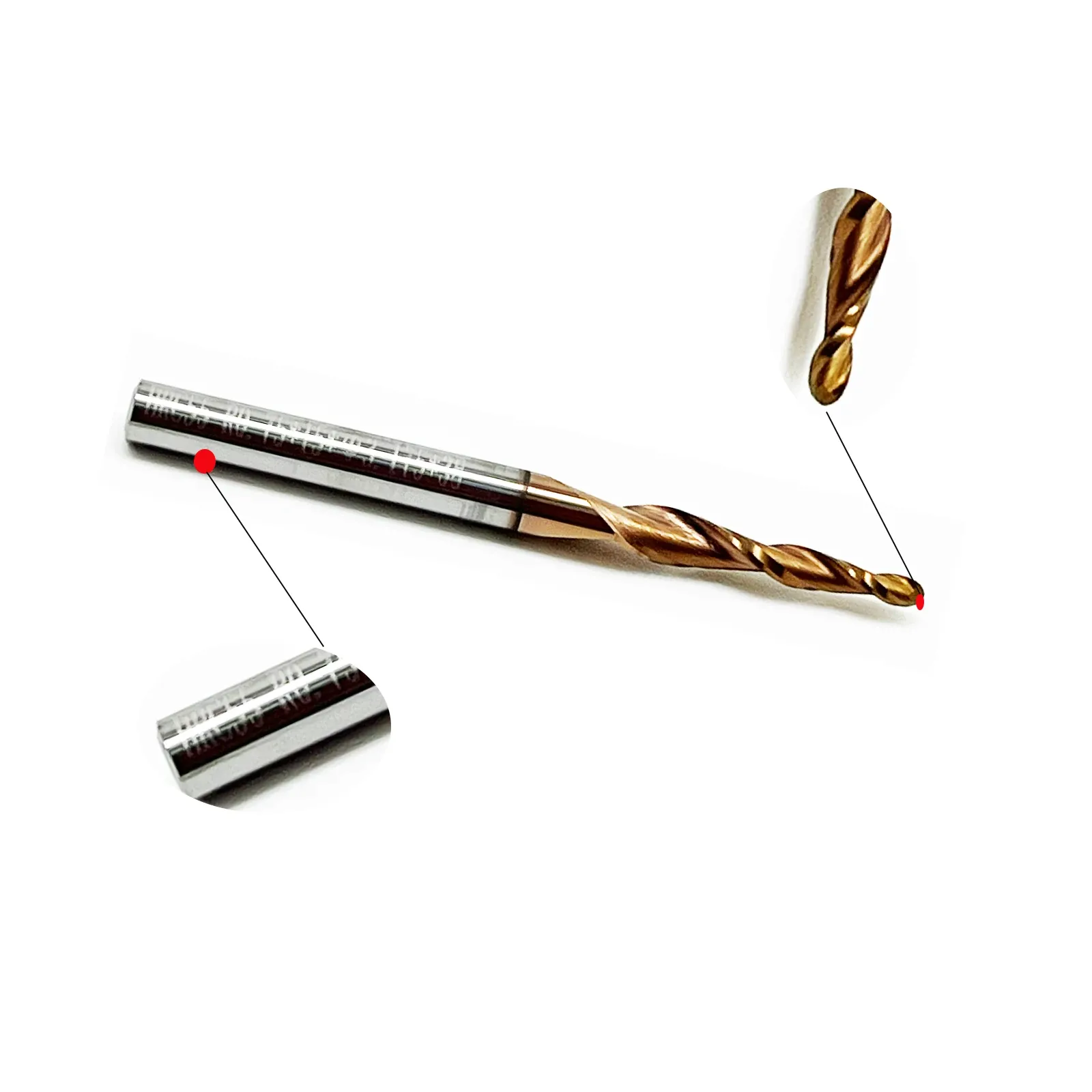 HWAYNCT Tapered Ball Nose End Mill HW-TB-I-004 detail