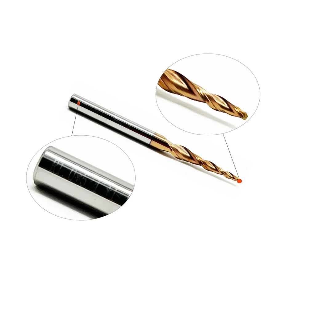 HWAYNCT TiSiN coated carbide tapered ball nose end mill